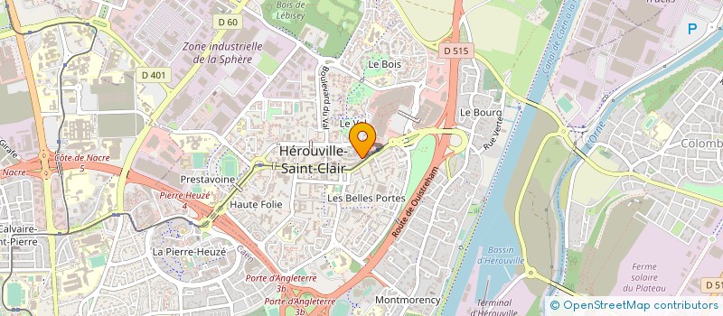 localisation de l'entreprise CREA COOP 14  HEROUVILLE-SAINT-CLAIR