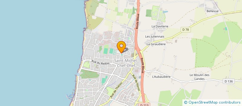 localisation de l'entreprise CREA CORPS  SAINT-MICHEL-CHEF-CHEF