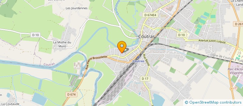 localisation de l'entreprise CREA'COUTRAS  COUTRAS