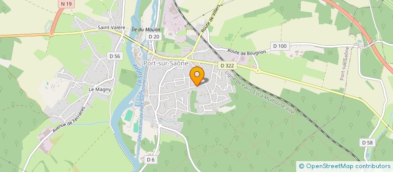 localisation de l'entreprise CREA COUTURE  PORT-SUR-SAONE