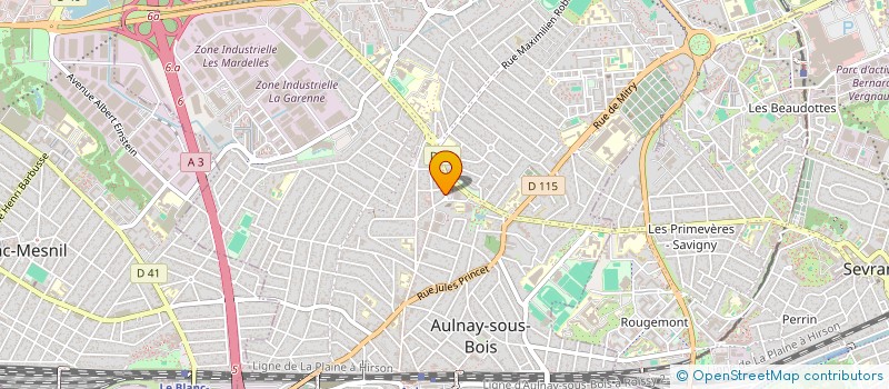 localisation de l'entreprise CREA CREATION VOCALE ET SCENIQUE à AULNAY-SOUS-BOIS
