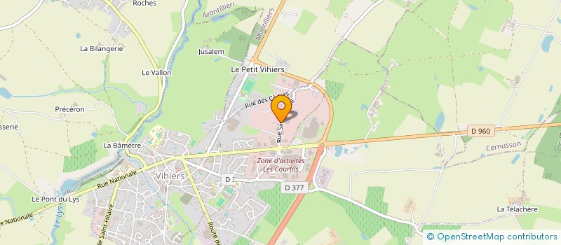 localisation de l'entreprise CREA'DAL à LYS-HAUT-LAYON