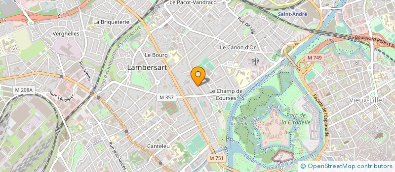 localisation de l'entreprise CREA DANCE à LAMBERSART