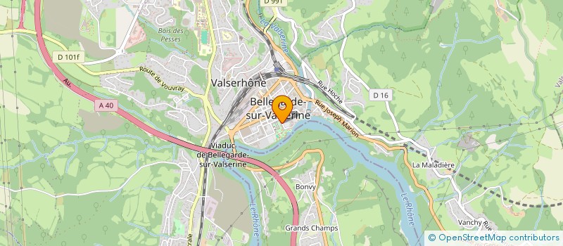 localisation de l'entreprise CREA'DANSE à VALSERHONE
