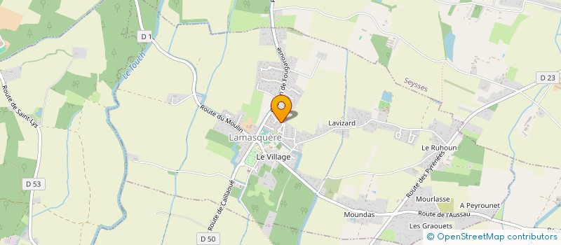 localisation de l'entreprise CREA-DANSE  LAMASQUERE