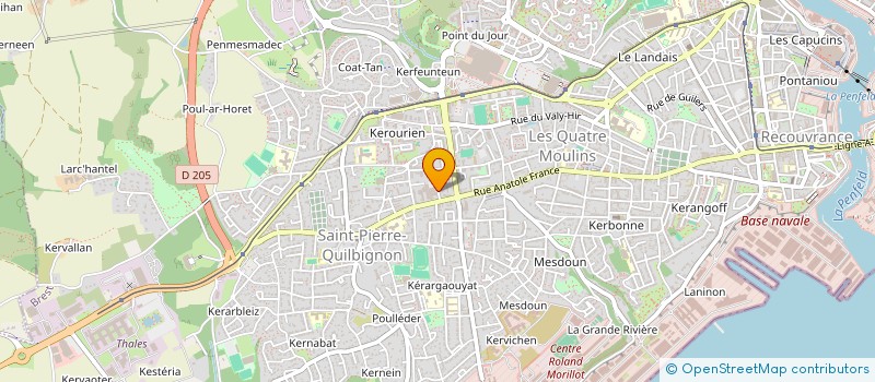 localisation de l'entreprise CREA DECO à BREST