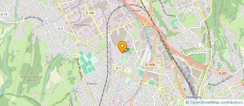 localisation de l'entreprise CREA DESIGN à CHAMBERY