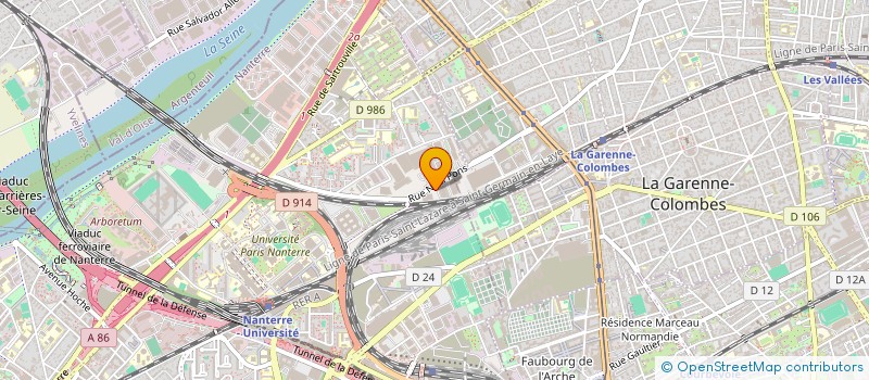 localisation de l'entreprise CREA DESIGN  NANTERRE