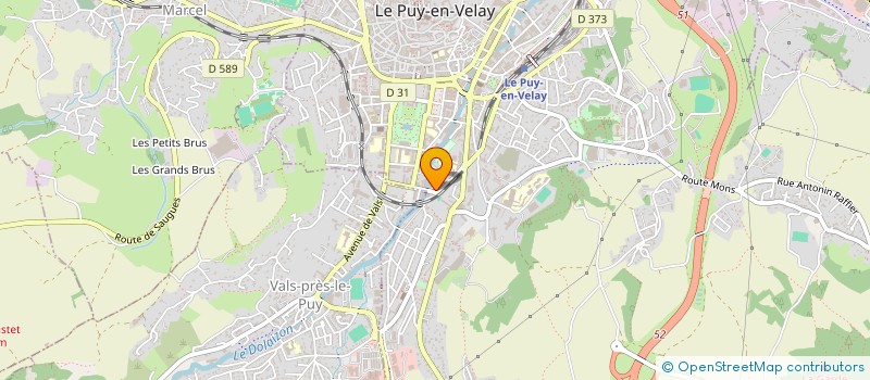 localisation de l'entreprise CREA DESIGN  LE PUY-EN-VELAY