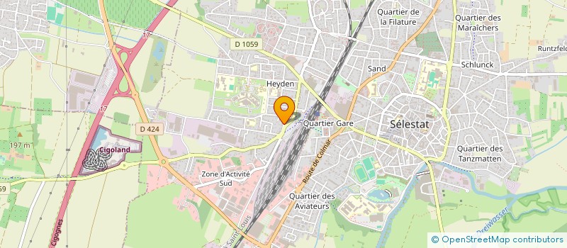 localisation de l'entreprise CREA'DIAG  SELESTAT