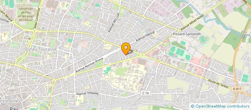 localisation de l'entreprise CREA'DIF à PAU