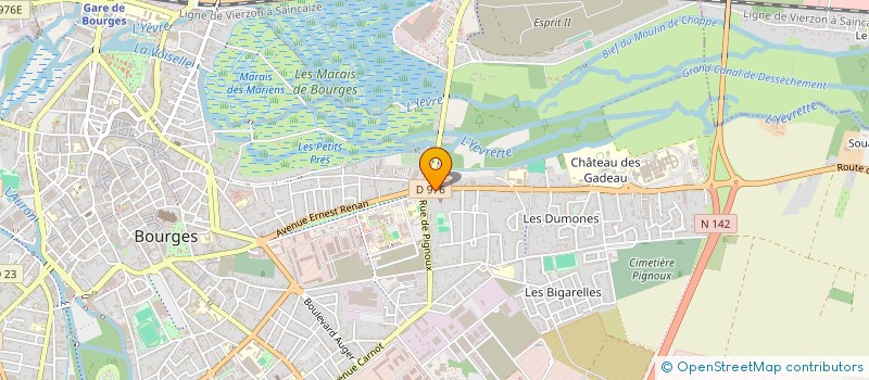 localisation de l'entreprise CREA DIFFUSION (CDC)  BOURGES