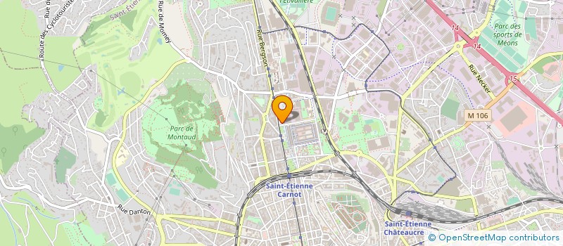 localisation de l'entreprise CREA-DOME à SAINT-ETIENNE