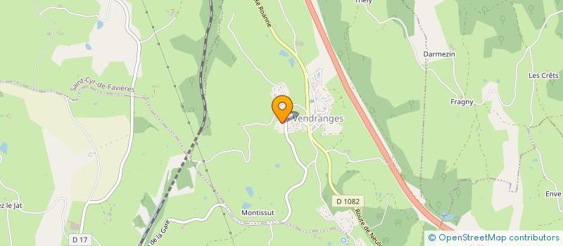 localisation de l'entreprise CREA'ECO  VENDRANGES