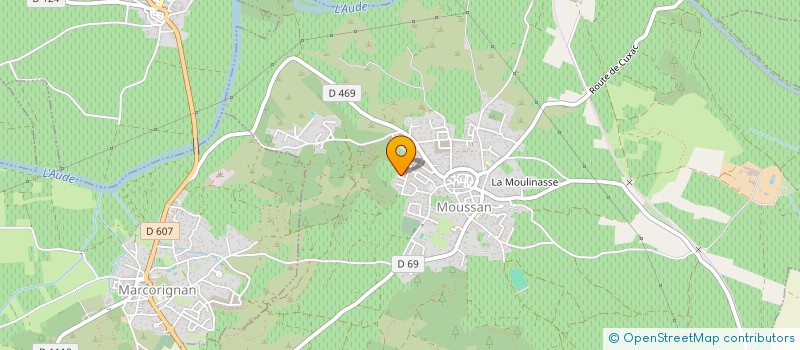 localisation de l'entreprise CREA FACADES à MOUSSAN