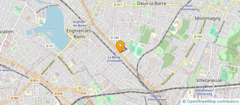 localisation de l'entreprise CREA FENETRES  DEUIL-LA-BARRE