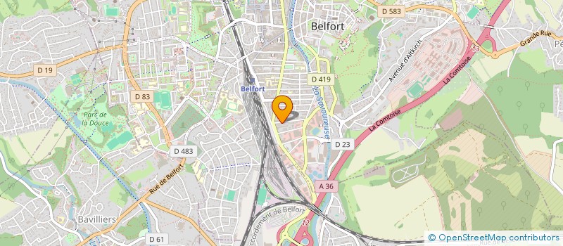 localisation de l'entreprise CREA FERMETURES EURL  BELFORT