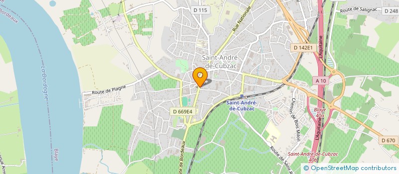 localisation de l'entreprise CREA 'FIL à SAINT-ANDRE-DE-CUBZAC