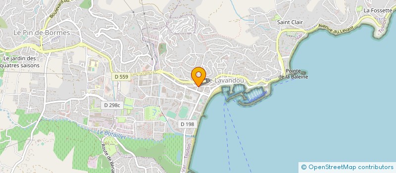 localisation de l'entreprise CREA FIL à LE LAVANDOU