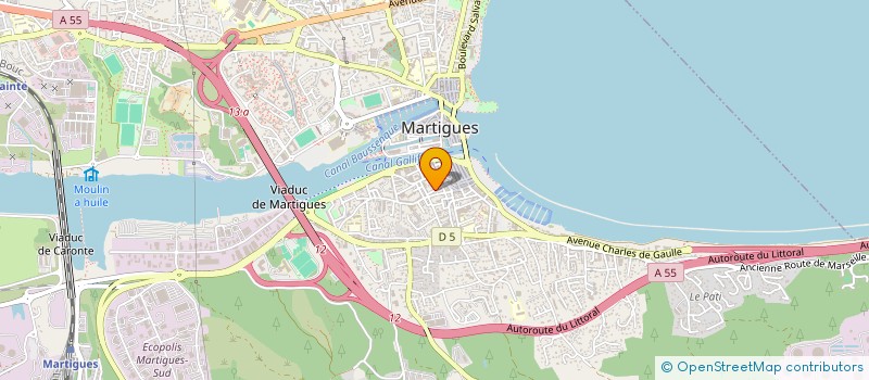 localisation de l'entreprise CREA FIL  MARTIGUES