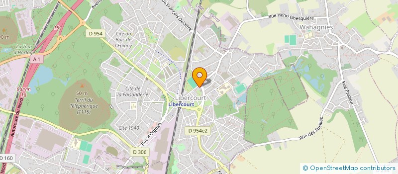 localisation de l'entreprise CREA'FLOR  LIBERCOURT