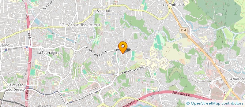 localisation de l'entreprise CREA FLOR DECO à MARSEILLE
