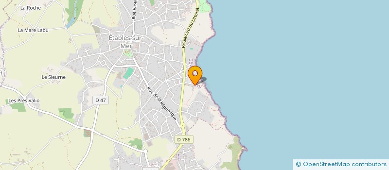 localisation de l'entreprise CREA FORMATION à BINIC-ETABLES-SUR-MER