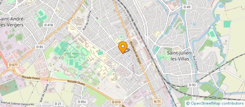 localisation de l'entreprise CREA FRANCE  TROYES