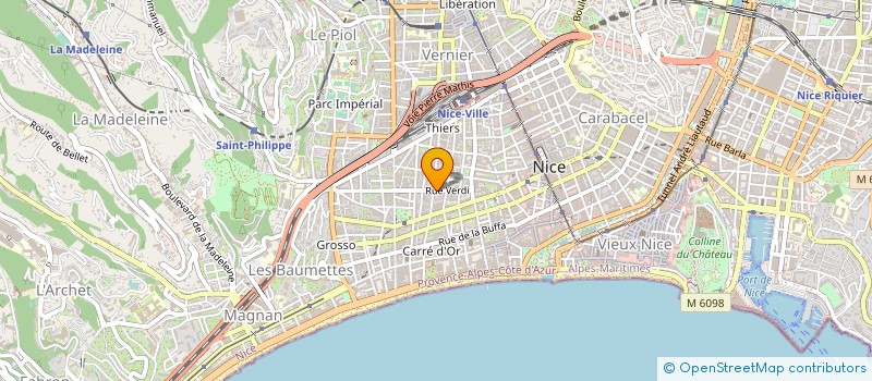 localisation de l'entreprise CREA.G.E à NICE