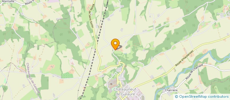 localisation de l'entreprise CREA'GALAURE  CHATEAUNEUF-DE-GALAURE