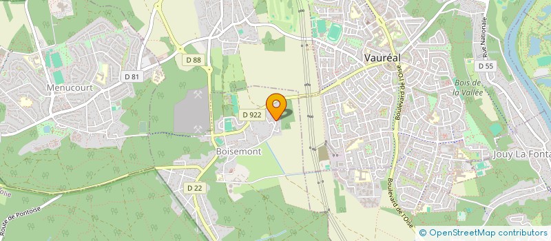 localisation de l'entreprise CREA'GREEN  BOISEMONT