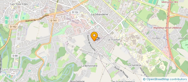 localisation de l'entreprise CREA'HAND COEUR à POITIERS