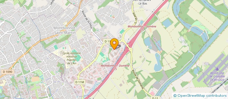 localisation de l'entreprise CREA + INGENIERIE à MONTBONNOT-SAINT-MARTIN