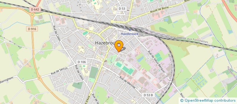 localisation de l'entreprise CREA INGENIERIE à HAZEBROUCK