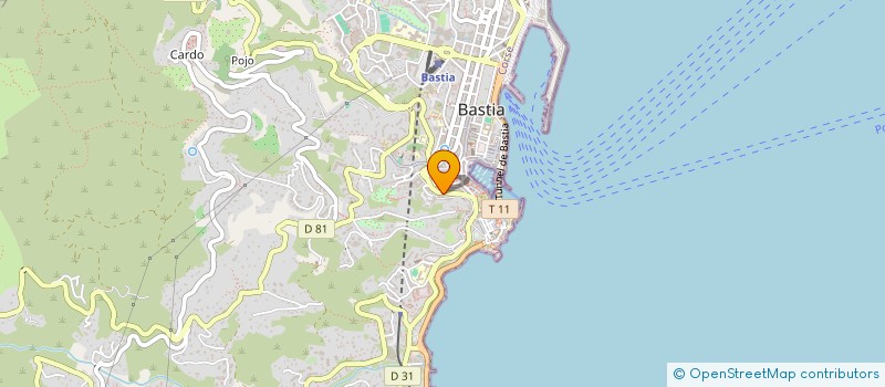 localisation de l'entreprise CREA INGENIERIE ET CONSEILS à BASTIA