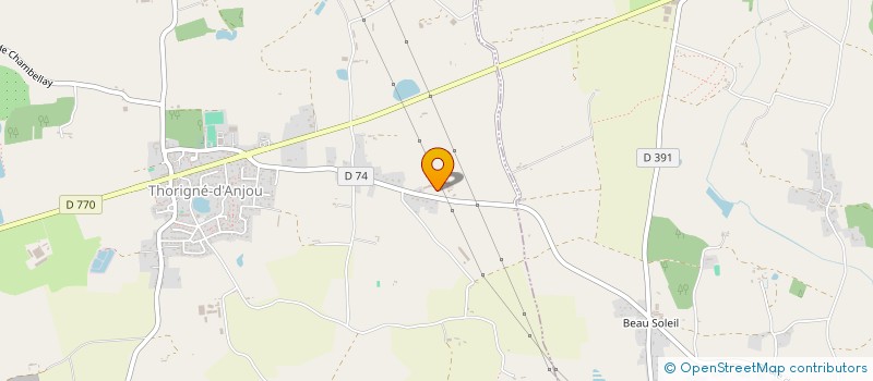 localisation de l'entreprise CREA INVEST  THORIGNE-D'ANJOU