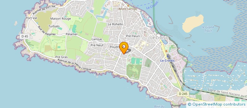 localisation de l'entreprise CREA JARDIN à LE CROISIC
