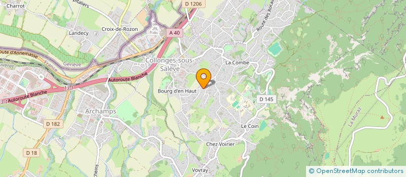 localisation de l'entreprise CREA-JARDIN  COLLONGES-SOUS-SALEVE