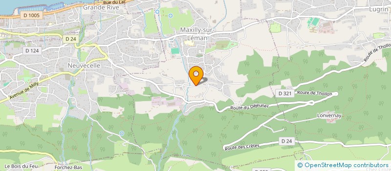 localisation de l'entreprise CREA'LAC  MAXILLY-SUR-LEMAN