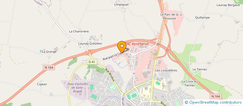 localisation de l'entreprise CREA'LAURE à LOUDEAC