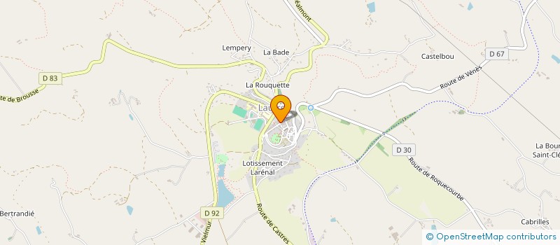 localisation de l'entreprise CREA-LAUTREC à LAUTREC