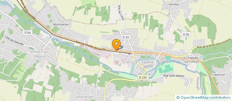 localisation de l'entreprise CREA LETTRE  CRECY-LA-CHAPELLE