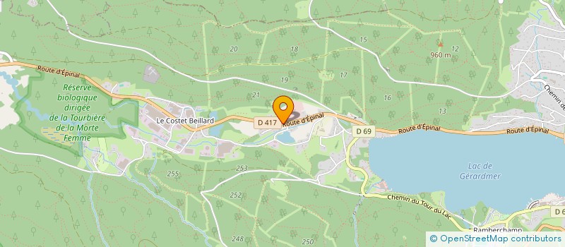 localisation de l'entreprise CREA-LINGE à GERARDMER