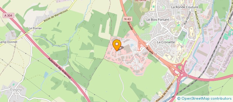 localisation de l'entreprise CREA LOISIRS à CHARLEVILLE-MEZIERES