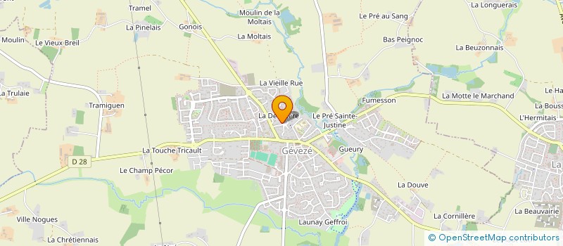 localisation de l'entreprise CREA'M  ROMILLE