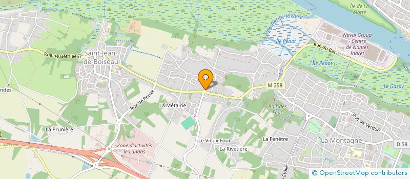 localisation de l'entreprise CREA MADEFRANCE à SAINT-JEAN-DE-BOISEAU
