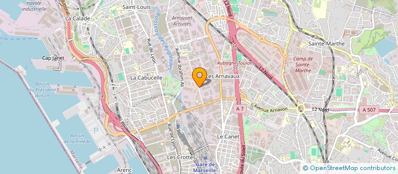 localisation de l'entreprise CREA MAG à MARSEILLE