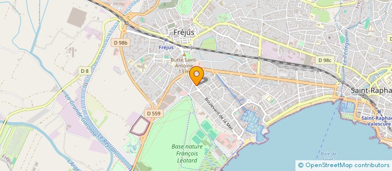 localisation de l'entreprise CREA MBTP à FREJUS