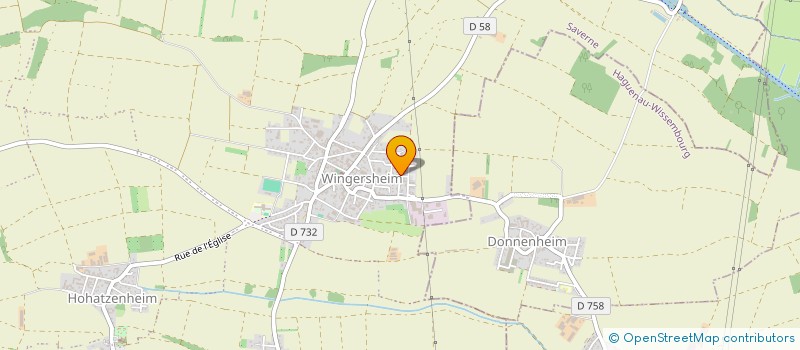 localisation de l'entreprise CREA-METAL  WINGERSHEIM LES QUATRE BANS