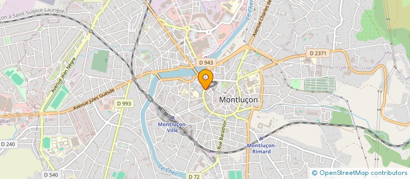 localisation de l'entreprise CREA MODE à MONTLUCON